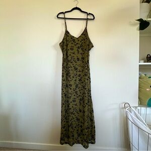 SHEIN Curve Green Floral Dress